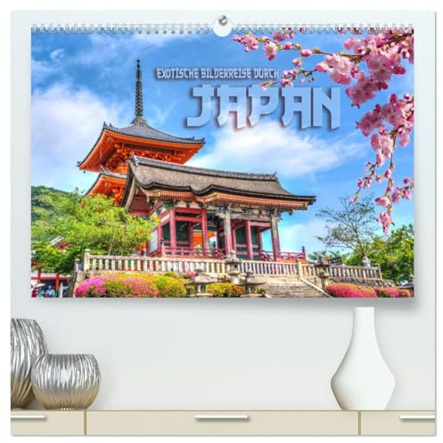 Exotische Bilderreise durch Japan (hochwertiger Premium Wandkalender 2026 DIN A2 quer), Kunstdruck in Hochglanz: Fernöstliche Impressionen aus dem Land der aufgehenden Sonne (CALVENDO Orte)
