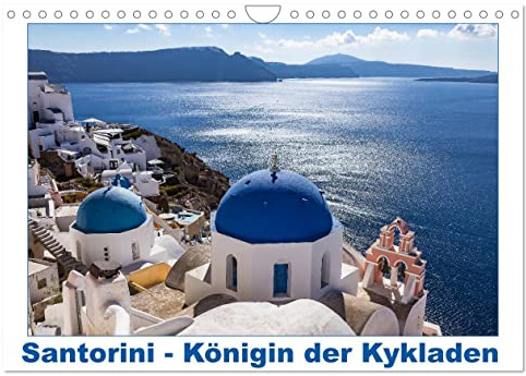 Santorini - Königin der Kykladen (Wandkalender 2026 DIN A4 quer), CALVENDO Monatskalender: Santorini in 12 Bilder (CALVENDO Orte)