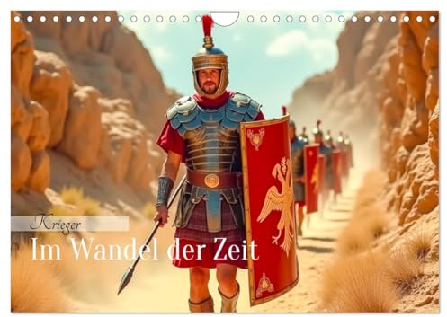 Krieger - Im Wandel der Zeit (Wandkalender 2026 DIN A4 quer), CALVENDO Monatskalender: Ein KI-Kalender, der die Vielfalt historischer Krieger in starken Bildern interpretiert. (CALVENDO Wissenschaft)