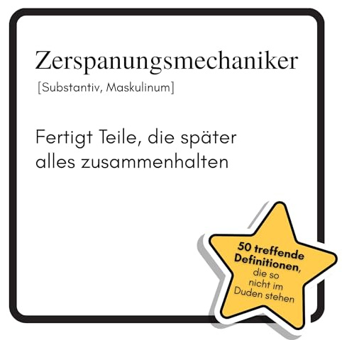 Zerspanungsmechaniker: Fertigt Teile, die später alles zusammenhalten. Das lustige Geschenkbuch für Mann, Frau, Kollege, Freund zu Geburtstag, Weihnachten
