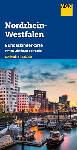 ADAC Bundesländerkarte Deutschland 06 Nordrhein-Westfalen 1:300.000: Straßenkarte und Autokarte
