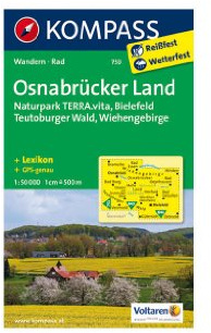 Osnabrücker Land. Bielefeld - Wiehengebirge 1 : 50 000: Wandern / Rad. GPS-genau