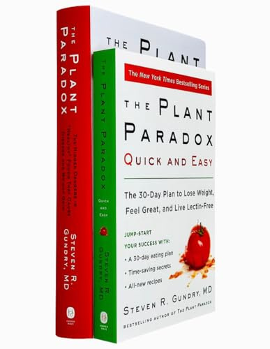 The Plant Paradox Series 2 Books Collection Set By Dr. Steven R Gundry MD (The Plant Paradox [Hardcover] & The Plant Paradox Quick and Easy: The 30-Day Plan to Lose Weight, Feel Great)