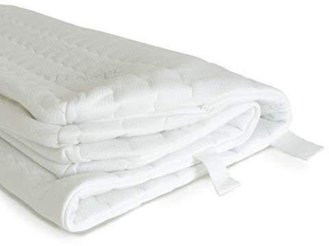 Hochwertiger Lyocell Matratzenbezug 90x200cm mit Reißverschluss - 16 cm Kernhöhe - Allergiker geeignet - 60 Grad waschbar - 4-seitiger Reißverschluss - 90 x 200