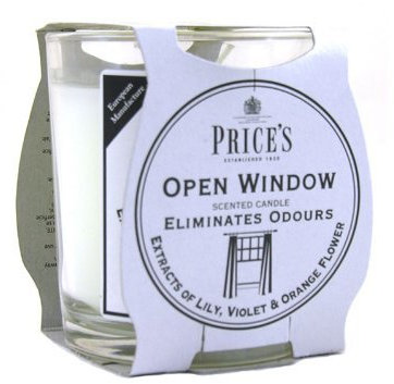3 X Patent Candles Open Window Jar