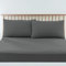Pizuna Luxuriöser Soft-Satin 2er Pack Kissenbezug 40 x 80 cm Dunkel Grau, 400 Fadenzahl Baumwolle Quadratisch Kissenbezüge, 100% Langstapel Baumwolle Kissenbezug Dunkel Grau,40x80 cm