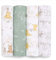 MELARQT Aden by Aden + Anais Disney Wickeldecke | Musselin-Decken für Mädchen und Jungen | Baby-Pucktücher Neugeborene, Unisex, Babyparty, Kleinkind-Geschenk, tragbares Wickelset, Winnie The Pooh