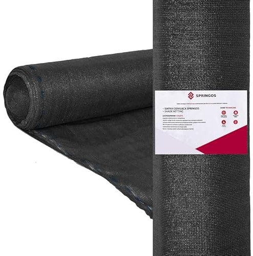 Sichtschutzzaun 1,5 x 50 m Schwarz + 200 Kabelbinder - 140 g/m² Zaunblende Sichtschutz für Maschendrahtzaun & Balkonverkleidung - Wetterfest & Stabil - SPRINGOS