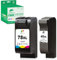 COLORETTO 45 XL 78 XL Druckerpatronen für HP 45XL 78XL für DeskJet 952C 959C 960C/CSE/CXI 970CSE/CX/CXI 980C/CXI PhotoSmart 1000 1100 1215 Wiederaufbereitet Patrone(1 Schwarz 1 Farbe)