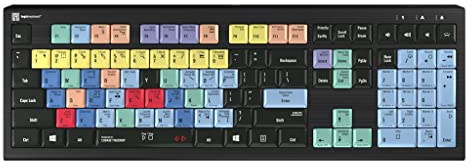 LogicKeyboard Astra 2, Cubase/Nuendo Tastatur, Deutsch, PC-kompatibel, geeignet für Zubehör