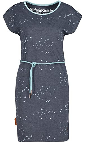 ALIFE and Kickin EllenAK B Dress – Damen Jerseykleid Knielang – Bequem & Stylisch für Alltag & Freizeit – Freizeitkleid für Frühling & Sommer Blue XL