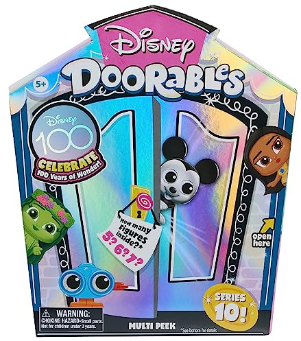 Disney Doorables New Multi Peek Serie 10, Überraschungspackung für Sammler, Sammelfiguren, Stile können variieren, Kinderspielzeug ab 5 Jahren von Just Play