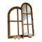Loberon Specchio e Finestra Decorativa Crowley, Marrone/Dorato