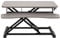 VIVO 81 cm Desk Converter, K Series, Height Adjustable Sit to Stand Riser, Dual Monitor and Laptop Workstation with Wide Keyboard Tray, Gray Top, Black Frame, DESK-V000KG