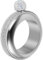 Pulsera petaca de acero inoxidable 304, pulsera decorativa creativa con tapa de estrás para almacenamiento de whisky y alcohol, regalo para mujeres, niñas, fiesta de cumpleaños, 90 ml (plata)