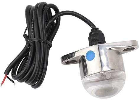 Luz Subacuática Marina para Barcos, Luz LED Subacuática para Barcos, Luz de Acero Inoxidable, Gran Angular, Fácil Instalación para Barcos (Luz azul)