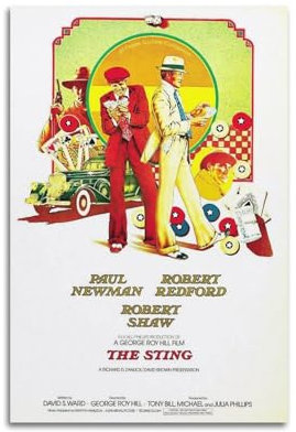 karn The Sting Poster Ästhetische Leinwand Poster Zimmer Dekorative Wandkunst Poster Druck Dekor Poster 30 x 45 cm ungerahmt