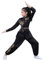 Generisch Kung Fu Anzug Drache Tai Chi Uniform Traditionelle Löwe Tanzkleidung Kampfsport Wing Chun Chinesisches Neujahrsparty Kostüm, B# Schwarz, Height-180cm