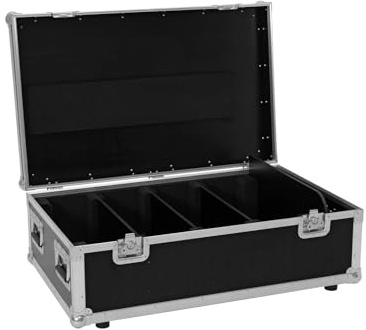 ROADINGER Flightcase 4x LED PMB-4 COB QCL | Truhen-Case, PRO-Version