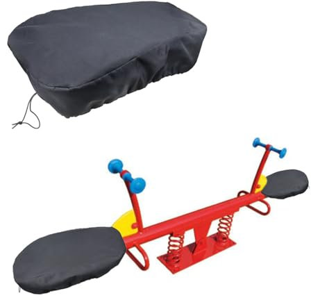 pinklilycare 1 Pair of Seesaw Waterproof Covers Protect Home Teeter-Totter Seat for Rain Snow Sunlight Abrasion with Adjustable Size