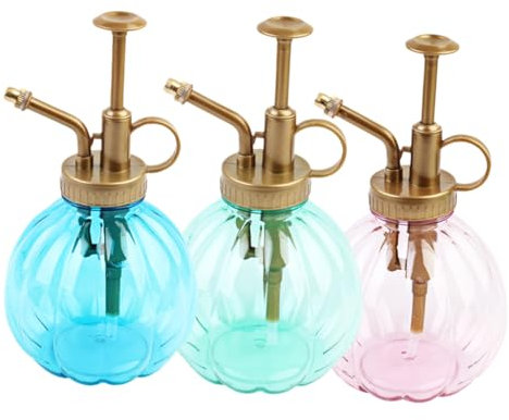 CAXUSD 3stücke Teiliges Bunte Kunststoff Gießkanne Im Retro-Stil Für Bewässerung Von Sukkulenten Blau Und Grün Leicht Und Tragbar Für Garten Und Balkon