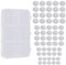 Wildfleisch Disc 60 Stück Gemischte Größe Anti Wildfleisch Disc Wildfleisch Piercing Transparente Piercing Scheibe Piercing für Piercing Bump Ohrringe Scheiben Pads mit Kunststoff Box