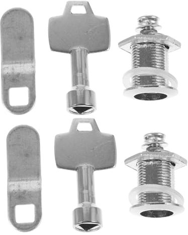 CIYODO Dreieckschloss Für Mülltonnen Außenbereich Schloss Abziehkastenschloss Mit Schlüssel Ersatzteil Für Mülltonnenschloss