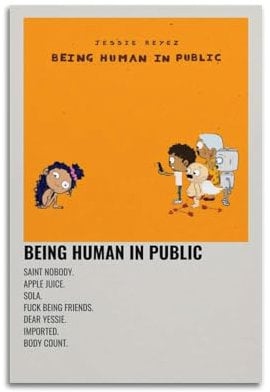 ydhgebn Jessie Reyez Poster, Wandkunst, Cover, Zimmer, Vintage-Poster, dekoratives Gemälde für Schlafzimmer, Wohnzimmer, ästhetisches, elegantes Poster, 20 x 30 cm, ungerahmter Stil