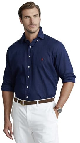 Ralph Lauren Chemise Oxford Slim Fit pour homme, bleu marine, S
