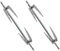 POPETPOP 2Pcs Rotisserie Meat Forks, Stainless Steel Silver Air Fryer Fork, Meat Spit ​Rods Grilled for Home Camping Picnic Outdoor and Indoor