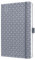 SIGEL J6121 Wochenkalender 2026 A5 hellgrau, Hardcover, Gummiband, Stiftschlaufe, Einstecktasche, 174 Seiten, vegan, Buchkalender, Terminplaner Kalenderbuch Jolie