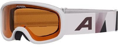 ALPINA PINEY 2.0 - Beschlagfreie, Extrem Robuste & Bruchsichere Skibrille Mit 100% UV-Schutz Für Kinder, white-rose matt