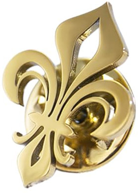 1-pack broche française avec lys, broche classique et élégante, broche en or cadeau broche de mariage pour homme, cadeau de broche de mariage pour homme | Broche de luxe accessoires français