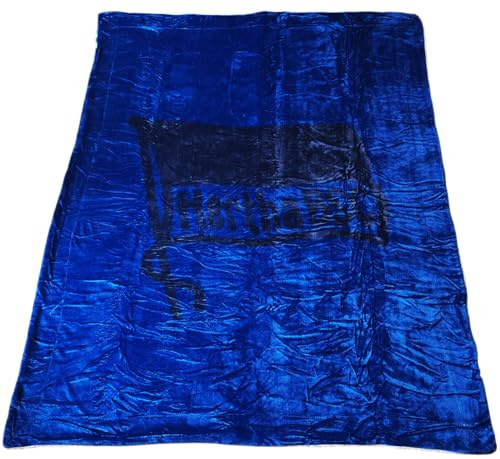 Hertha BSC Berlin Sherpa Decke | Blau | 150 x 200 cm | Kuscheldecke | Sofadecke | HBSCB