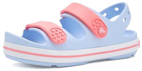 Crocs Unisex Kinder, Crocband Cruiser Sandal K, Blue Frost/Guava, 38 EU