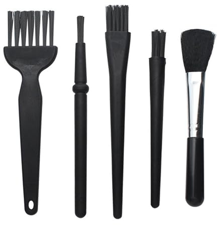 5 pcs Keyboard Cleaning Kit, Small ESD Brushes, Mini Computer Cleaning Kit | Laptop Cleaner Brush, Plastic Anti Static Brushes for Computer Keyboard Motherboard Small Space