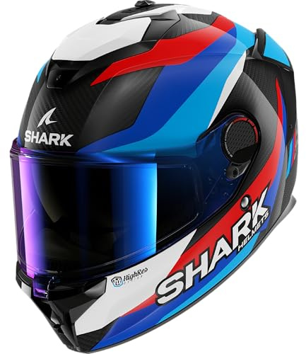 SHARK, Integraler Motorradhelm SPARTAN GT PRO CARBON GUINTOLI Carbon Blue Red DBR, XL