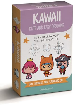 Kawaii Cute and Easy Drawing Deck: Learn to Draw More than 50 Characters!