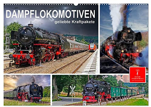 Dampflokomotiven - geliebte Kraftpakete (Wandkalender 2026 DIN A2 quer), CALVENDO Monatskalender: Nostalgische Dampflokomotiven - geliebte ... in ihren Bann ziehen. (CALVENDO Technologie)