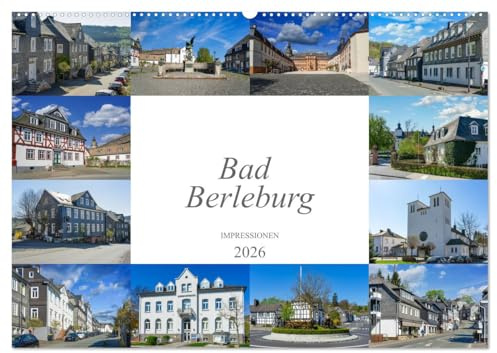 Bad Berleburg Impressionen (Wandkalender 2026 DIN A2 quer), CALVENDO Monatskalender: Zwölf eindrucksvolle Bilder der Stadt Bad Berleburg (CALVENDO Orte)