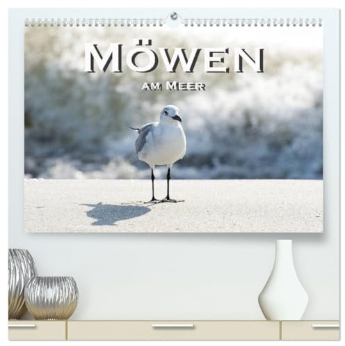 Möwen am Meer (hochwertiger Premium Wandkalender 2026 DIN A2 quer), Kunstdruck in Hochglanz: Faszinierende Möwenbilder an Traumstränden (CALVENDO Tiere)