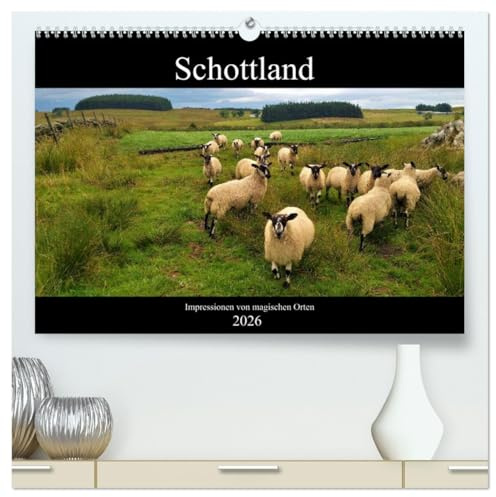 Schottland - Impressionen von magischen Orten (hochwertiger Premium Wandkalender 2026 DIN A2 quer), Kunstdruck in Hochglanz: Magische Impressionen aus Schottland (CALVENDO Orte)