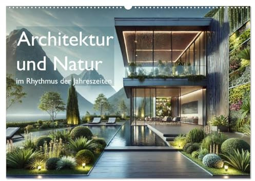 Architektur und Natur im Rhythmus der Jahreszeiten (Wandkalender 2026 DIN A2 quer), CALVENDO Monatskalender: Ein einzigartiger Kalender, der moderne ... der Jahreszeiten verbindet. (CALVENDO Orte)