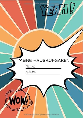 Mein Hausaufgabenheft mit Stundenplan, Tipps & Fun Facts