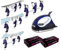SkinStar Skiwax Set Skispanner Bügeleisen und Universal Wachs 250g