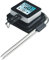 OCS 60690001 Grillthermometer Bluetooth Fleischthermometer Bratenthermometer Barbecue Backofen Fleisch Kochen Steak Thermometer Küchenthermometer mit Temperaturalarm 2 Edelstahl Lange Temperaturfühler