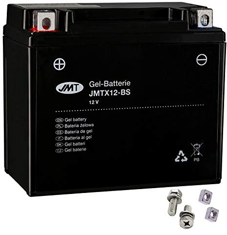 YTX12-BS Gel Batterie für KLE 650 B Versys ABS Baujahr 2007-2009 von JMT