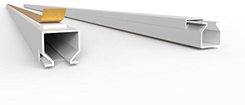 20m Kabelkanäle Selbstklebend Weiß (12x12 mm / 20x 1m) - Kabelkanal mit Schaumklebeband fertig für die Montage