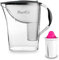 PearlCo - Wasserfilter Standard (anthrazit) mit 1 Magnesium classic Filterkartusche - passt zu Brita Classic
