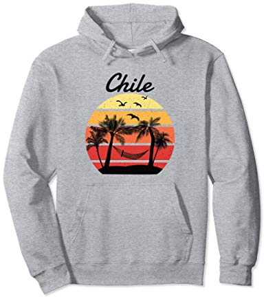 Chile Urlaub Palmen Paradies Pullover Hoodie